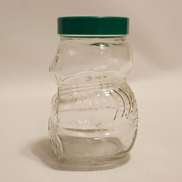VINTAGE Kraft Peanut Butter Bear Jar Glass with Lid - Picture 3 of 6